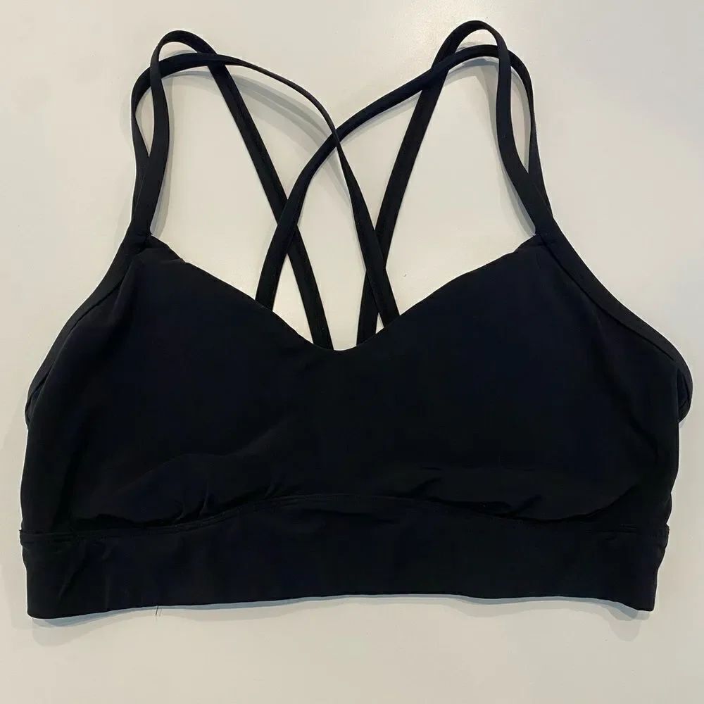 Target All In Motion Black Sport Bra Workout Movement Comfortable Bra Top